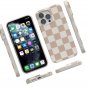For iPhone 14 Pro Max Case | Fit Check | Neutral Checkerboard | Compatible |