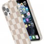 For iPhone 14 Pro Max Case | Fit Check | Neutral Checkerboard | Compatible |
