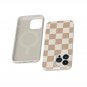 For iPhone 14 Pro Max Case | Fit Check | Neutral Checkerboard | Compatible |