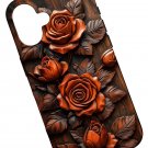 For iPhone 16 Elegant Red Roses Rustic Floral Case