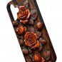 For iPhone 16 Elegant Red Roses Rustic Floral Case