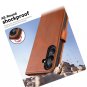 Compatible with Galaxy S25 Wallet Case, PU Leather Flip Folio Case with