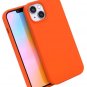 For iPhone 13 Mini Case - Neon Orange Silicone Phone Cover | Liquid 13