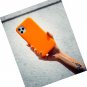 For iPhone 13 Mini Case - Neon Orange Silicone Phone Cover | Liquid 13