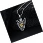 Arrowhead Viking Silver Necklace for Men