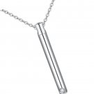 925 Sterling Silver Urn Necklace Memorial Ashes Keepsake Exquisite Bar