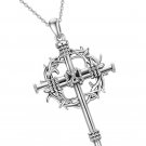 Sterling Silver Ankh Necklace Eye of Horus Cross Necklace Ancient Symbol Sterling Silver Ankh Necklace Eye of Horus Cross Necklace Ancient Symbol