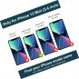 for iPhone 13 Mini Case Wallet with Card Holder, 360°Rotation Finger PU