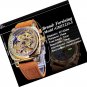 Watch for Men Retro Mechanical Watch Self-Wind Carved, Skeleton