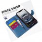 Wallet Case for iPhone 16e, Magnetic PU Leather Kickstand Flip Cover with