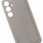 For Galaxy S24+ Plus Standing Grip Phone Case, Protective Silicone Cover US