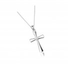 Sterling Silver Cross Necklace for Women 925 Sterling Silver Polished Curved for Sterling Silver Cross Necklace for Women 925 Sterling Silver Polished Curved for