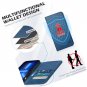 Case for iPhone 13 Mini, Genuine Leather Wallet Magnetic RFID Blocking