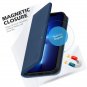 Case for iPhone 13 Mini, Genuine Leather Wallet Magnetic RFID Blocking