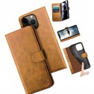 For iPhone 14 Pro Max 6.7 Genuine Leather Wallet case RFID Blocking 4 Credit Men For iPhone 14 Pro Max 6.7 Genuine Leather Wallet case RFID Blocking 4 Credit Men