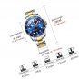 Watch for Men with Date Big Face Waterproof Mens Wristwatch Analog Dress