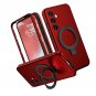 For Samsung Galaxy S24 Plus Case with Magnetic Ring Stand [Compatible with Grade