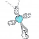 Cross Necklace Pendant 925 Sterling Silver Religious Necklace for Women Cross Cross Necklace Pendant 925 Sterling Silver Religious Necklace for Women Cross