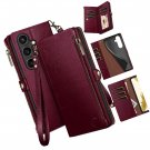 Compatible with Samsung Galaxy S25 Wallet case with Zipper Credit Card