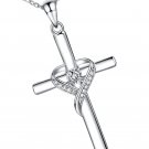 925 Sterling Silver Cross Necklace for Women Large Gold Cross Faith for 925 Sterling Silver Cross Necklace for Women Large Gold Cross Faith for