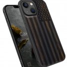 Magnetic Wood Case for iPhone 13 Mini Case [Hard Real Wood and Soft TPU]