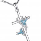 Cross Necklace Sterling Silver Cross Pendant Necklace Religious Gifts