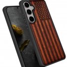 Carveit Wood Case for Galaxy S25 Case 2025 [Natural Wood and Black Soft TPU] S25