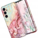 for Samsung Galaxy S25 Case, [Military Grade Drop Tested] Marble Pattern