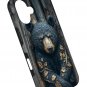 For iPhone 16 Black Bear Tree Case
