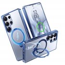Blue 360° Spin Magnetic Stand for Samsung Galaxy S25 Ultra Fit Blue 360° Spin Magnetic Stand for Samsung Galaxy S25 Ultra Fit