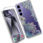 Clear Glitter for Galaxy S24 Plus Case - 6.7 inch, Shockproof Thin Slim