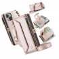 Crossbody Wallet Case Compatible with iPhone 15 RFID Blocking 7-Card Holder Soft