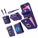 for Samsung Galaxy Z Flip 6 Case with RFID Blocking Card Holder with Magnetic PU for Samsung Galaxy Z Flip 6 Case with RFID Blocking Card Holder with Magnetic PU