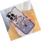 Magnetic Case Designed for iPhone 16 Pro Max Glitter Case Plating Love with Magnetic Case Designed for iPhone 16 Pro Max Glitter Case Plating Love with