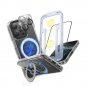 Designed for iPhone 16 Pro Max Case, 360°Rotatable Ring Stand Case with 1X
