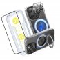Designed for iPhone 16 Pro Max Case, 360°Rotatable Ring Stand Case with 1X