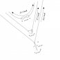 925 Sterling Silver Multilayer Layered Triple Long Chain Pendant for