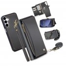 for Samsung Galaxy S25 Wallet Case with Card Holder/Crossbody Wallet/Strap,[RFID