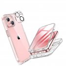 for iPhone 15 Case Clear Full-Body Built-in Glass Screen Protector Drop for iPhone 15 Case Clear Full-Body Built-in Glass Screen Protector Drop