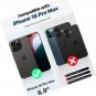 for iPhone 16 Pro Max Case Detachable Wallet Case with Card Holder, 2 in 1