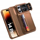 for iPhone 14 Pro Case Wallet, Hidden Card Holder (4 Cards), Pop-up Camera Grade