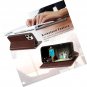 Compatible with iPhone 15 Pro Max Case Wallet-Genuine Leather-RFID Card