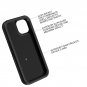 Case for iPhone 13, with Tempered Glass Screen Protector,Camera Lens 3-Layer