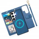 Case Wallet for Galaxy S25 Ultra, Removable [Wireless Charging] Wrist PU 4