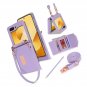Phone Case for Samsung Galaxy Z Flip 6, Crossbody Wallet Phone Cover with Card 6