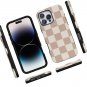For iPhone 16 Pro Max Case | Fit Check | Neutral Checkerboard Checkered | |