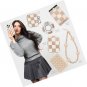Checkered Phone Case for iPhone 16 Pro Max for Women - Compatible