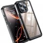 Compatible with iPhone 16 Pro Max Case Waterproof, Built-in Screen and