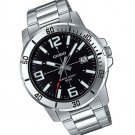 Casio MTP-VD01D-1BV Men's Enticer Stainless Steel Black Dial Casual Analog Casio MTP-VD01D-1BV Men's Enticer Stainless Steel Black Dial Casual Analog