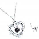 Heart Urn Necklace for Ashes 925 Sterling Silver, Cremation Keepsake for Heart Urn Necklace for Ashes 925 Sterling Silver, Cremation Keepsake for